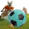 Interactive Dog Puzzle Toy Soccer Treat Dispensing Ball, Durable Slow Feeder for Medium & Large Dogs, Green Polypropylene, 0.7 lbs, 4.72 x 4.72 x 4.8 in